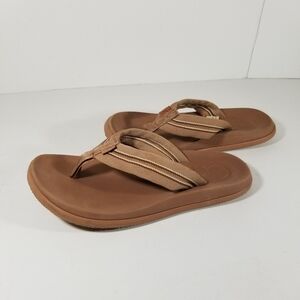 Chaco Sandals Women's Size 7 Chillos Sadie Clay Arch Support Flip-Flop Shoes